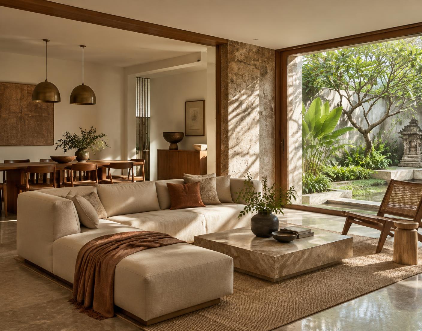 A calm contemporary home set in nature